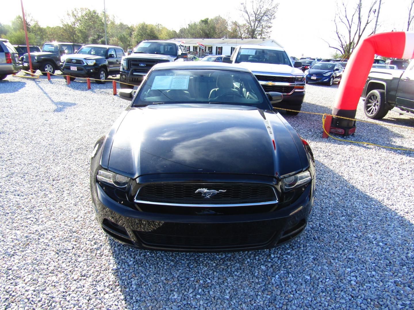 2014 Black Ford Mustang V6 Coupe (1ZVBP8AM2E5) with an 3.7L V6 DOHC 24V engine, Automatic transmission, located at 15016 S Hwy 231, Midland City, AL, 36350, (334) 983-3001, 31.306210, -85.495277 - Photo#1